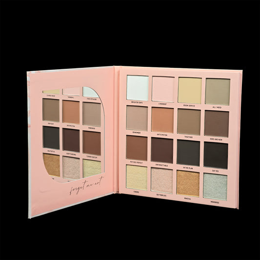 Forget Me Not eyeshadow palette by Blend Bunny Cosmetics opened