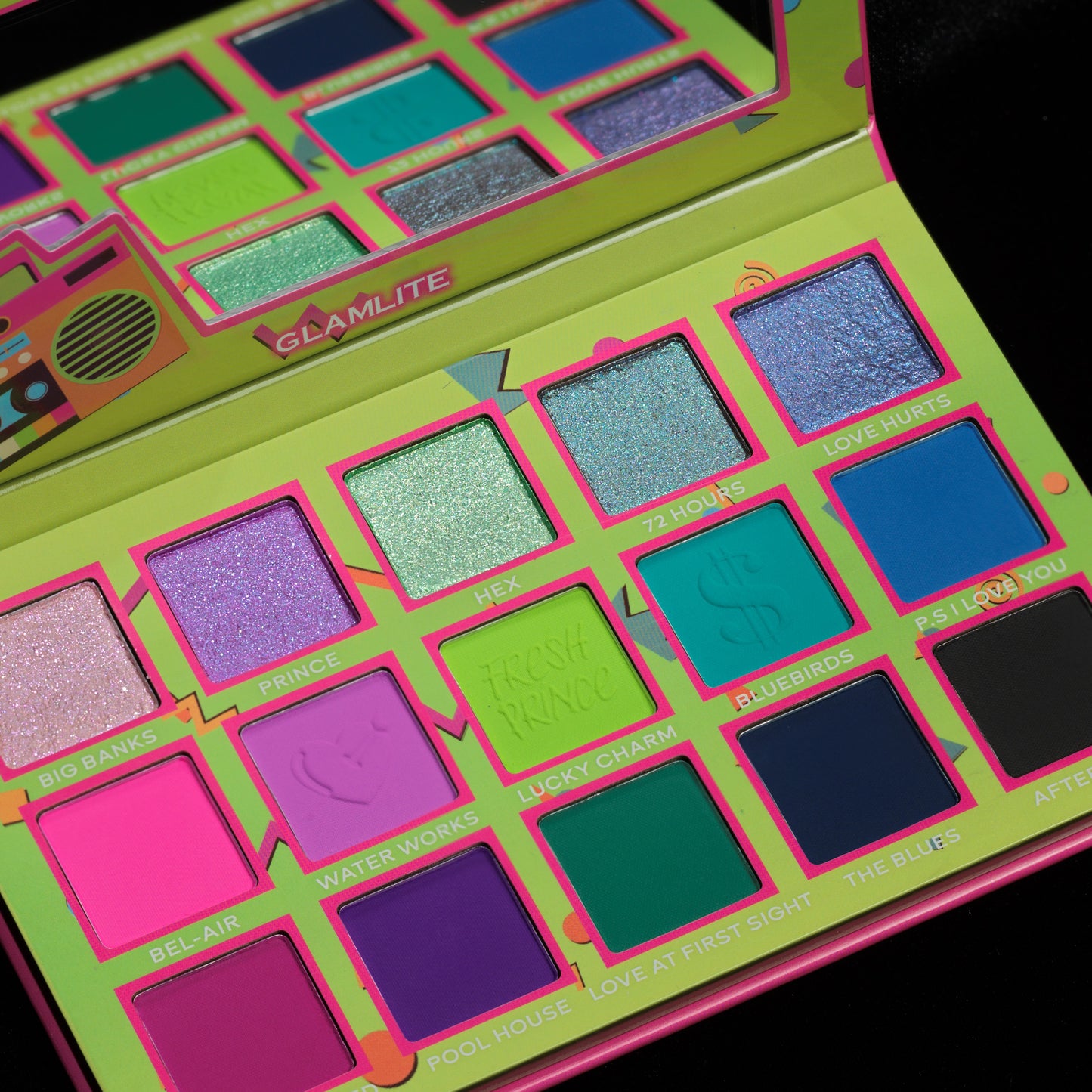 Fresh Prince x Glamlite eyeshadow palette