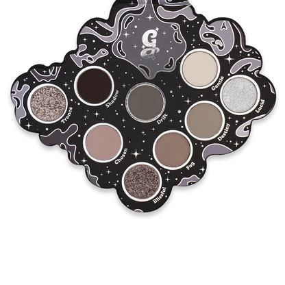 Top-down view of the nine Bliss 2.0 pans with their names printed beside them: Trance, Shadow, Drift, Gentle, Lucid, Chosen, Destiny, Fog, Blissful
