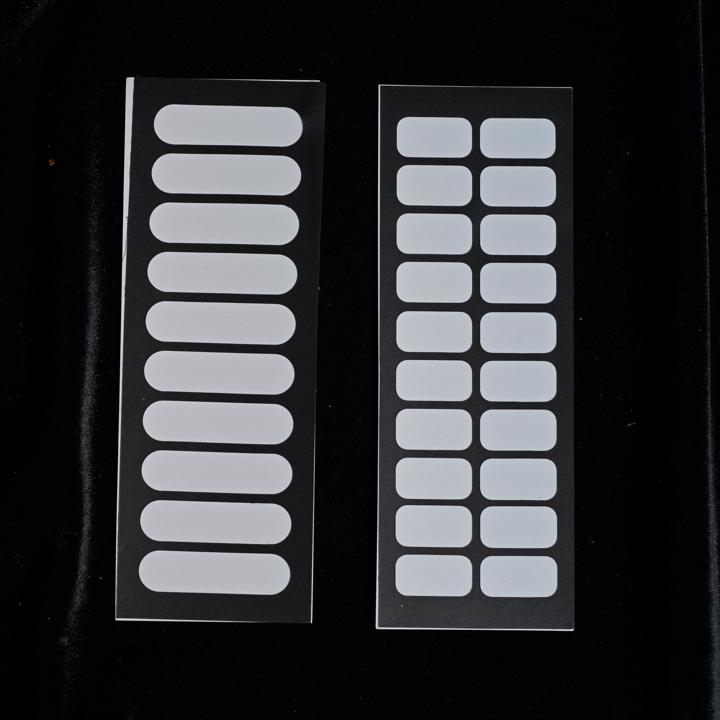 Makeup swatch stencils