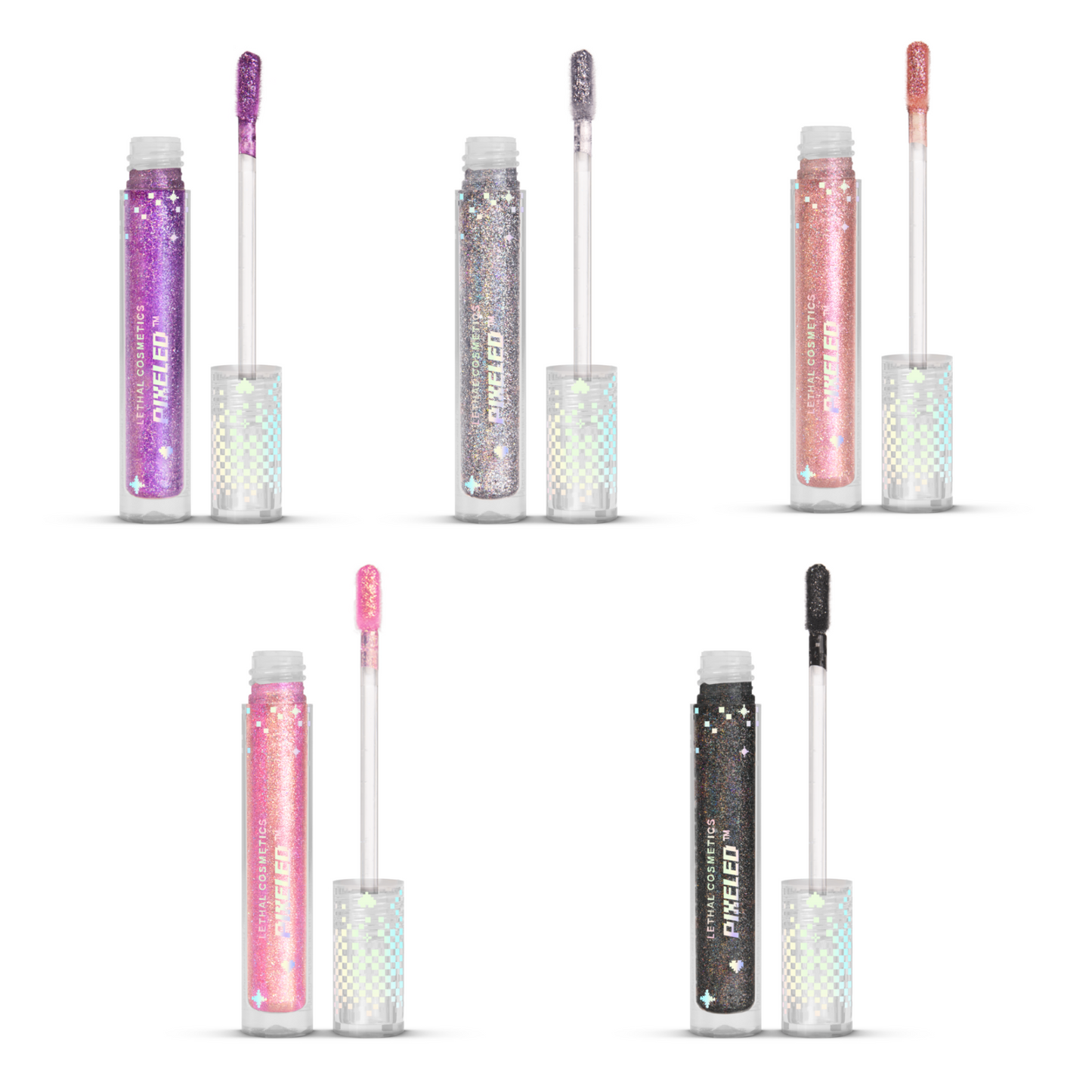 Pixeled lip gloss