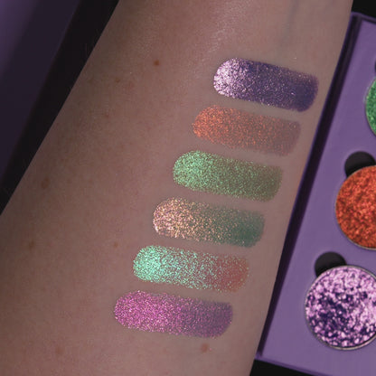 Makeup swatch stencils