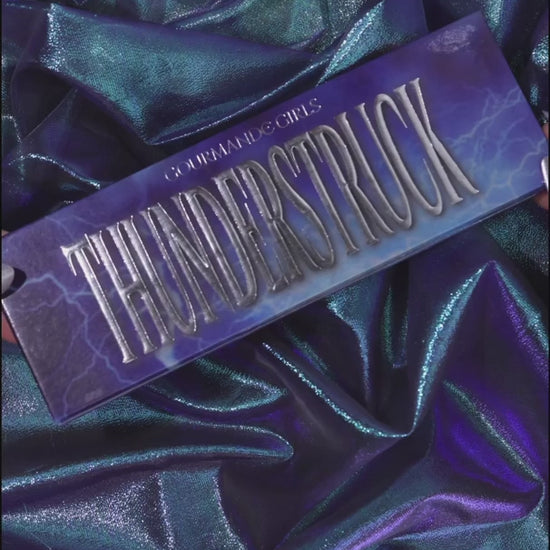 Thunderstruck eyeshadow palette product video from Gourmande Girls
