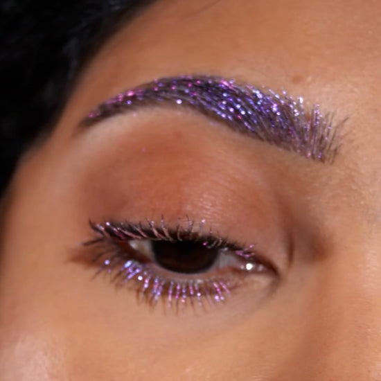 Moonprism mascara topper product video, shade name top left